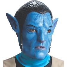Avatar Maske "Jake Sully" / Halloween Karneval Fasching Herren Kostüm Film Party
