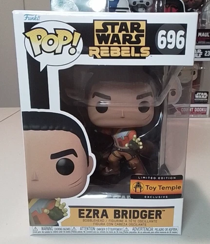 Funko Pop! 696 Ezra Bridger Toy Temple Exclusive Star Wars Rebels Free Protector