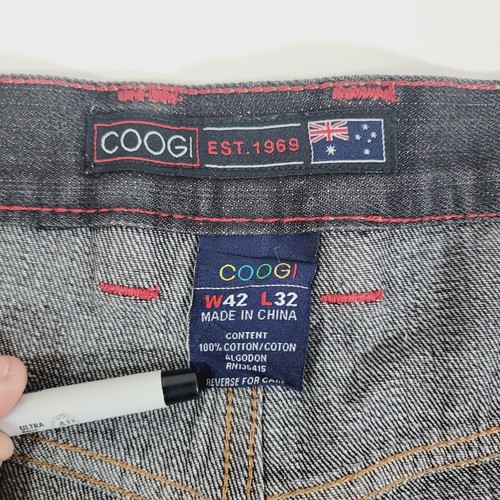 Vintage Coogi Jeans Men’s W42 L32 Dark Blue Denim Wash Embroidered Logos Hip Hop - Picture 11 of 14
