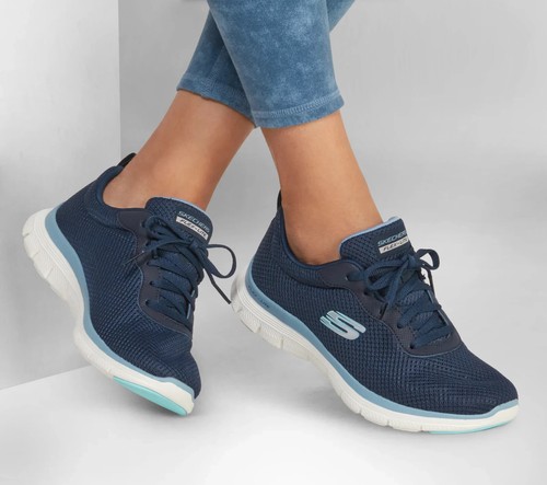 Zapatillas Mujer SKECHERS "Flex Appeal 4.0" Azul Marino MEMORY FOAM - Imagen 6 de 6
