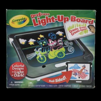 Crayola Dry Erase Light Up Board Dual Sided Drawing Toy Children Kids Hobby  NWB