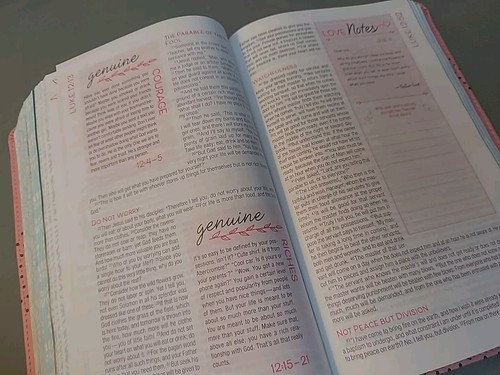 NIV True Images Teen Girls BIBLE Zondervan Pink Leathersoft (MSRP $49.99) - Picture 14 of 16