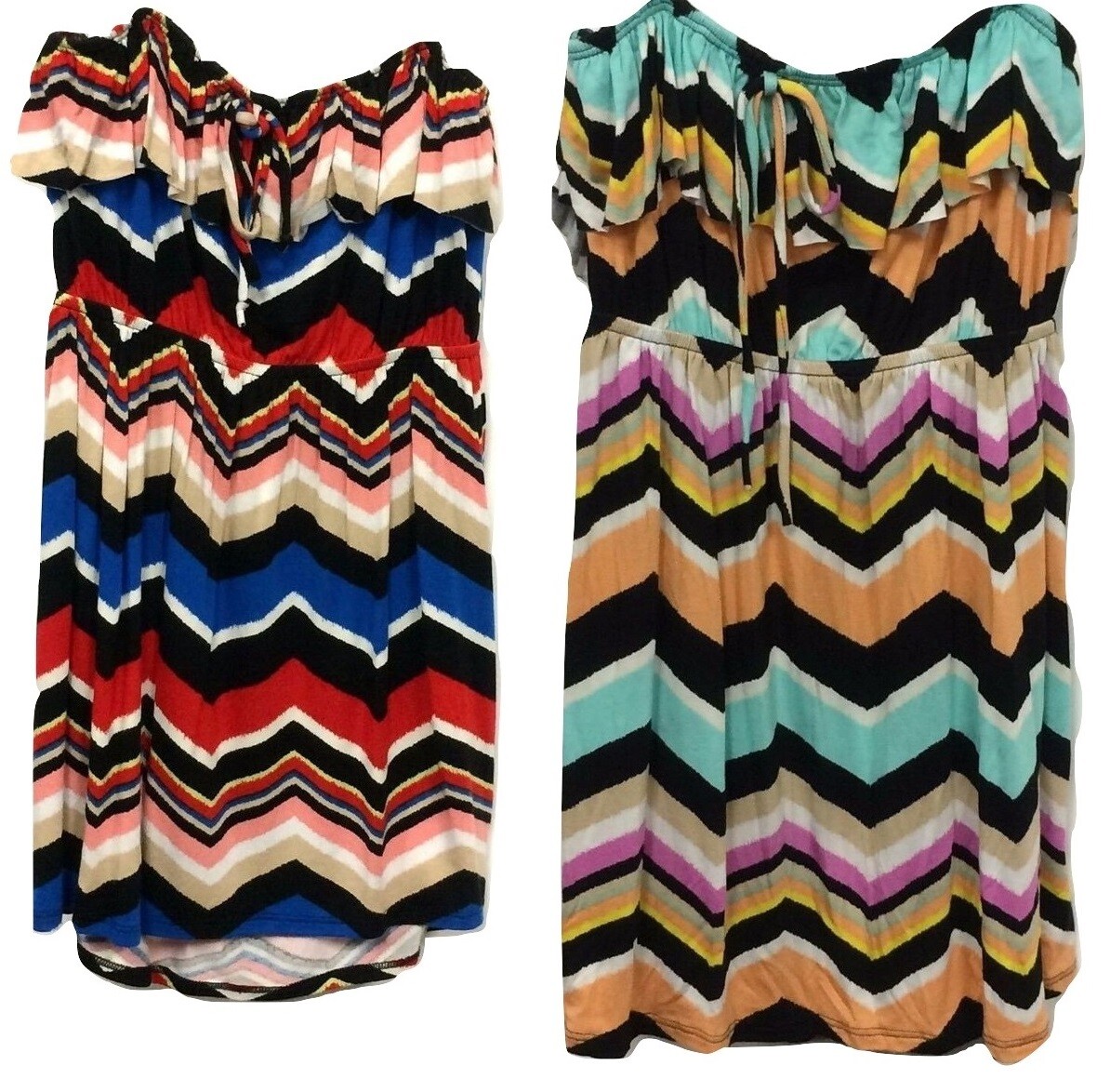 NEW c.u.k.y. Retro Style 1970's Graphic Print Cinch Waist
