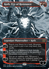 Koth, Fire of Resistance Borderless Manga Phyrexia: All Will Be One MTG Rare