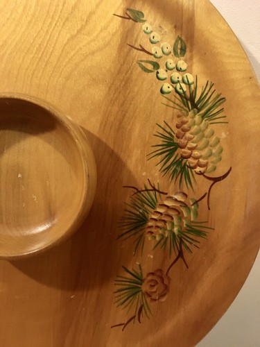 Vintage Genuine Woodcroftery Dip Tray Charcuterie Board Wayland, NY 16 Inches - Bild 3 von 7