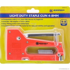 Staple Gun Light Duty Tacker DIY Tool Upholstery Easy Stapler Fabric Craft Nail