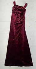 SHEIN Belle Red Velvet Tank Dress Womens Size Medium