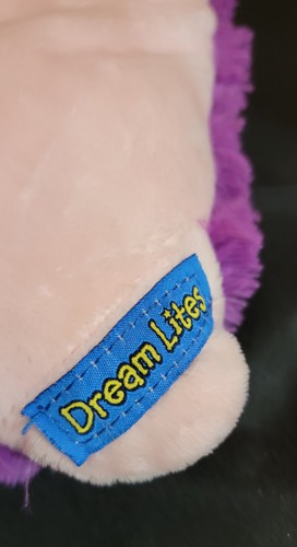 Pillow Pet Dream Lite 12" Pink Butterfly Purpl Green Starry Sky Night-Lite Works - Picture 10 of 11