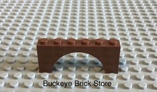 LEGO 1 Reddish Brown Arch 1x6x2 Reinforced Underside Set 4856