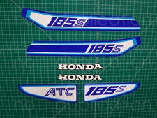 1981 81' ATC185s Tank + Rear decals trike graphics 6pc ATC stickers 185s