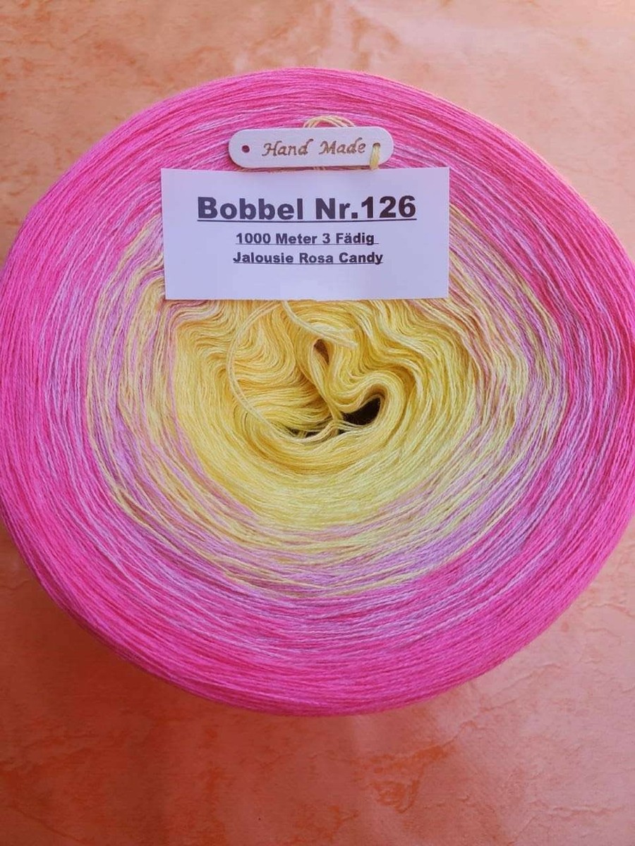 MegaBobbel Farbverlaufsgarn „Besinnliches Fest“ – 3-fädig, Ca. 1000 M, 50% Baumwolle/50% Polyacryl, Zum Häkeln & Stricken
