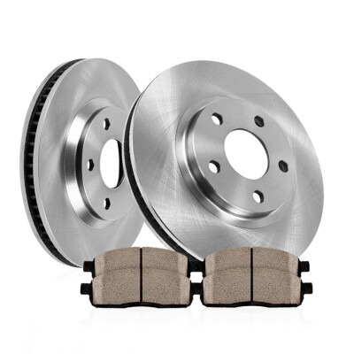 Front Rear Disc Rotors /& Ceramic Brake Pads Fits Ford Mercury
