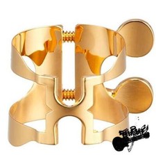 Harrison Hearts Alto Saxophone Ligature A3 Gold Plated Finish