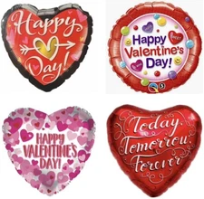 Happy Valentine's Day Love Hearts Valentine 18" Foil Mylar Party Balloons   B