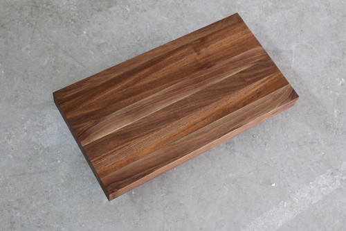 Tagliere noce legno europeo tagliere cippato blocco cippato blocco cippato NUOVO - Foto 7 di 10