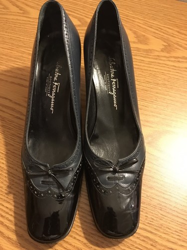 Salvatore Ferragamo Boutique Damen-Pumps schwarz Größe 9,5 AA - Bild 3 von 6