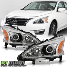 For 2013 2014 2015 Altima Sedan Projector Headlights Headlamps 13-15 Left+Right