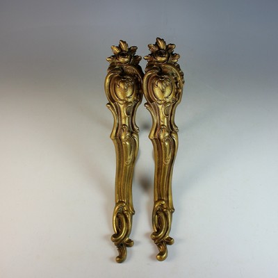 Antique French Gilt Bronze Curtain Drapery Rod Holders Large Ebay