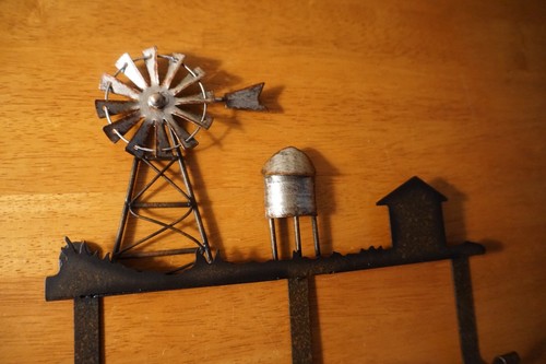 Rustic Country Primitive Windmill Garden Barn Water Tower Hook Farm House Decor - Picture 4 of 10