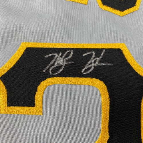 Autographed/Signed Ke'Bryan Hayes Pittsburgh Grey Baseball Jersey Beckett COA - Picture 3 of 4