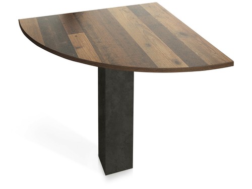Winkelschreibtisch Eckschreibtisch Schreibtisch CASSIA 173x223 cm Vintage Grau - Bild 4 von 12