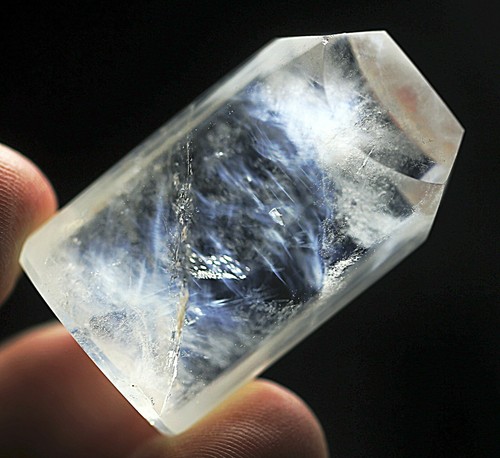 133.2ct Rare NATURAL Clear angel of feathers Crystal Polished specimen - Picture 5 of 8