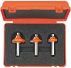 CMT 838.501.11 3-Piece Roundover Bit Set, 1/2-Inch Shank, Carbide-Tipped