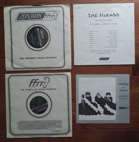 Gilbert & Sullivan THE MIKADO D'Oyly Carte 2 LP London FFSS Box OSA1201 UK vinyl - Picture 2 of 4