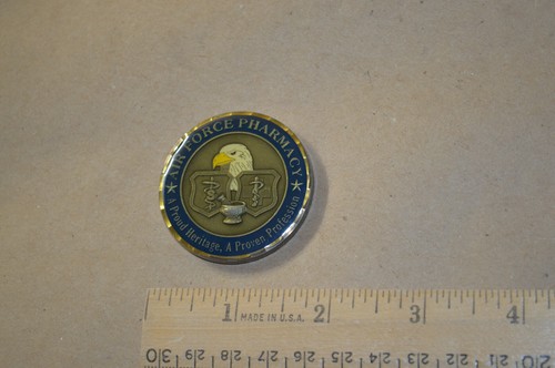 USAF Air Force Pharmacy Challenge Coin  - Picture 1 of 5
