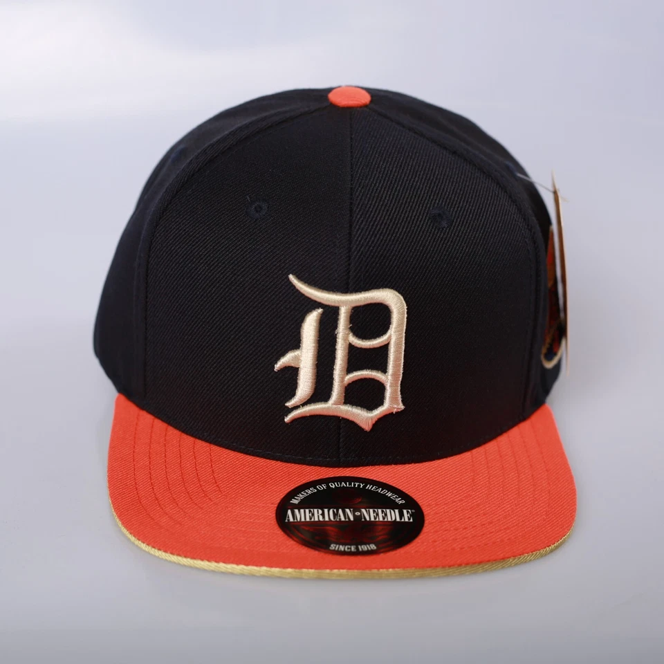 Gorra de béisbol de los Tigres de Detroit Snapback MLB American Needle naranja/azul marino/dorada Foto 3 de 4