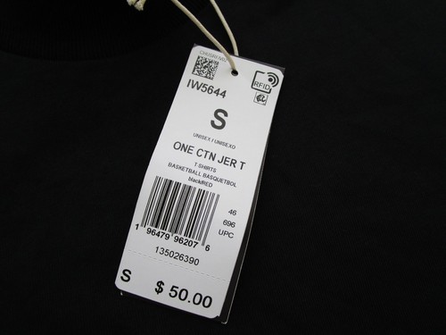 Mens Small Adidas Basketball One CTN shirt mock neck black NWT - Picture 3 of 7