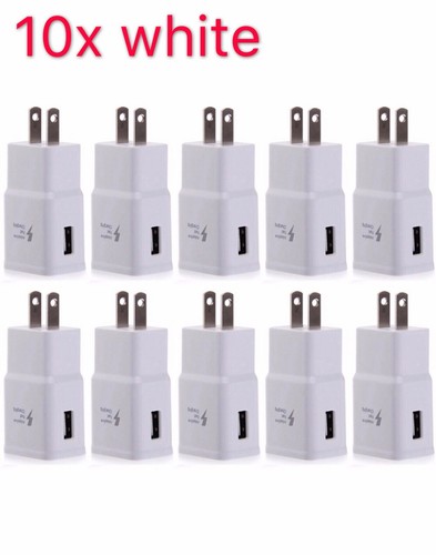 10x Adaptive Fast Charging Wall Charger For Samsung Galaxy A20E A30 A40 A50 A70  - Picture 1 of 2