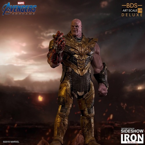 💫 Iron Studios Avengers Endgame Thanos BDS Art Scale 1/10 Black Order Sideshow - Picture 10 of 24