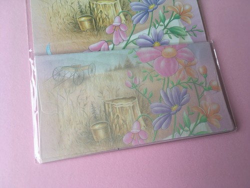 LOTE DE 6 HERMOSOS JUEGOS DE PAPEL DE CARTAS TAIWAN AÑOS 80 NUEVOS - Imagen 10 de 11