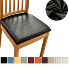 Waterproof PU Leather Chair Seat Cover for Dining Room Chairs Seat Cushion Cover