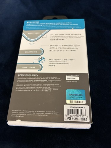 Speck Presidio Pro iPhone X Case Blue/Clear - Picture 2 of 4