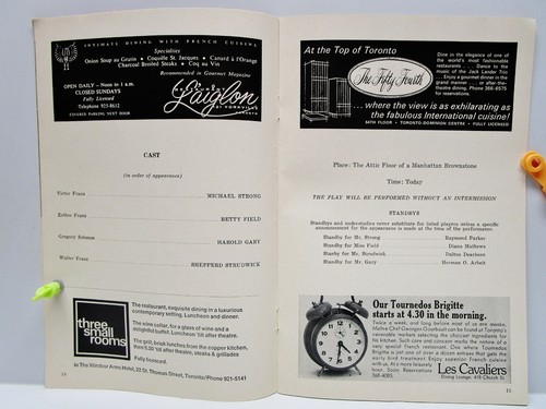 De colección - SCENE Mag. THE PRICE Playbill - Royal Alexandra Theatre - Toronto 1969 - Imagen 6 de 10