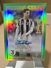 2024-25 Topps UEFA Club Competitions Kenan Yildiz Green Auto FSA-KY 61/99