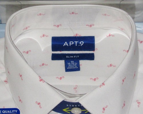 Pink Flamingo Shirt Mens NEW Dress Socks Tie Pocket Square MEDIUM 32 33 Sleeve M - Picture 8 of 12