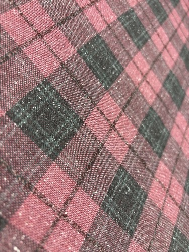 Black Red Wool Fabric Check Fabric DORSILK By Dormeuil, Jacketing 2.50m x 1.50m - Picture 6 of 6