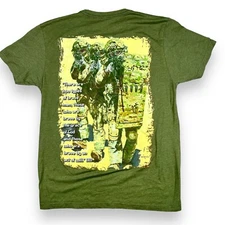 Velocity Systems T-Shirt Size S OD Olive Green Military Graphic Print Army Range