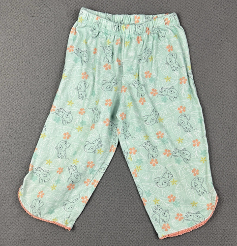 Disney Store Moana Animators Pua 2 PC Pajama Set Teal Coral Floral Girl 5 6 5/6 - Picture 8 of 13