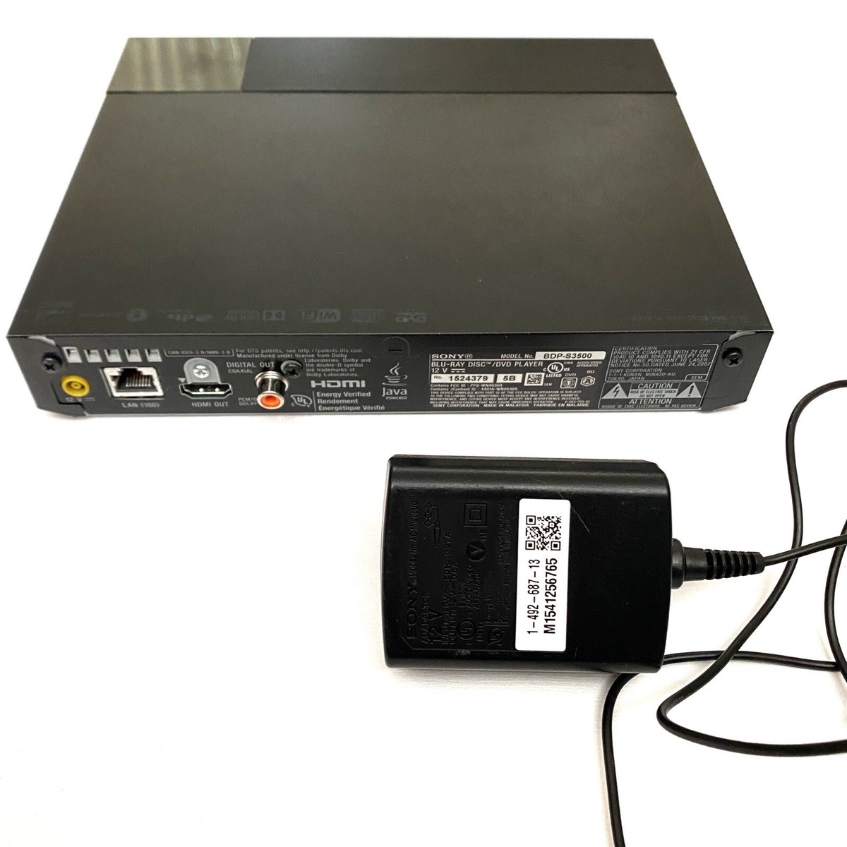 sony ブルーレイ DVD プレーヤー BDP-S3500 北米 リージョン1 Sony BDP-S3500 Digital Streaming Blu-Ray Disc Player Super