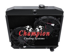 Kr 3 Row Black Finish Radiator10 Fans For 1955-1957 Chevrolet Bel Air V8 Kr 3 Row Black Finish Radiator10 Fans For 1955-1957 Chevrolet Bel Air V8