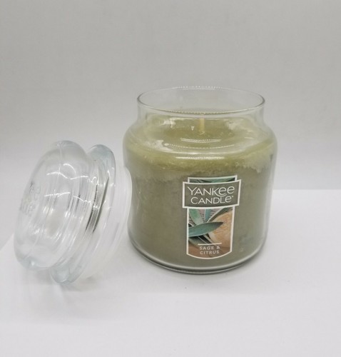 Yankee Candle - Sage & Citrus Scent Original 14.5oz Medium Jar Candle NEW TAG - Picture 5 of 12