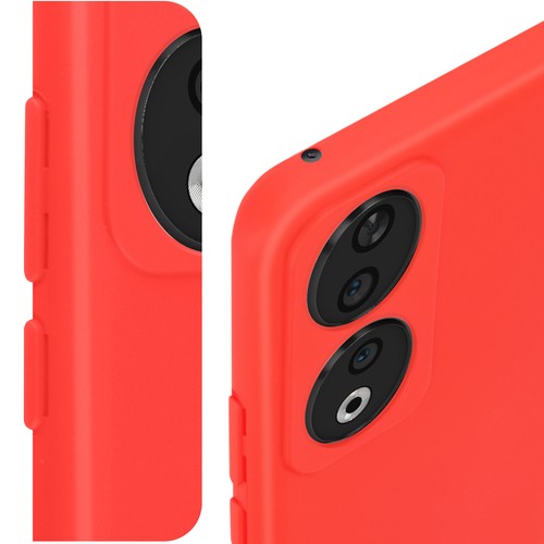 Cover per Honor 90 semi-rigida soft-touch serie Fast Cover rossa - Bild 5 von 6