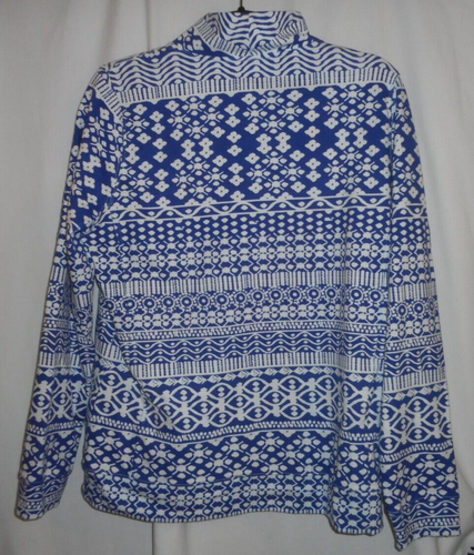 VINEYARD VINES AZUL REAL PATRÓN OVEJA CAMISA SUDADERA MUJER TALLA GRANDE NUEVO - Imagen 2 de 2