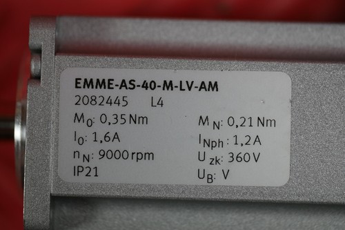 FESTO 2082445 EMME-AS-40-M-LV-AM Servomotor TOP! - Bild 4 von 4