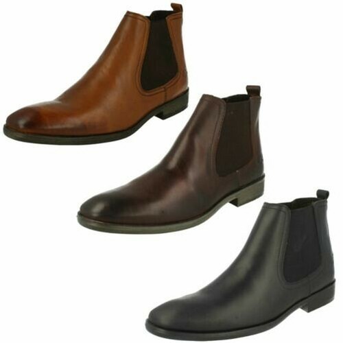 Base London Hombre 'Botines sin Cordones Botas - Azafrán | eBay