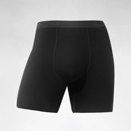 Men's Thermal Underwear Fleece Long Leg Shorts Winter Warm Panties Undershorts - Picture 6 of 15